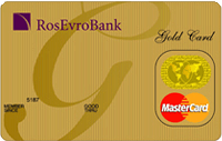 Карта MasterCard Gold RosEuroBank